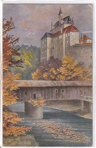 Ansichtskarte kriebstein - ansichtskarte,