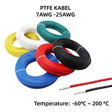 PTFE Kabel isoliert Versilbert