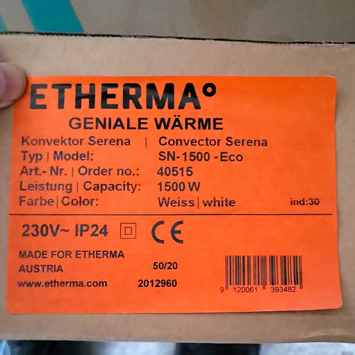 Etherma 1500 eco konvektor - sn-1500-eco,