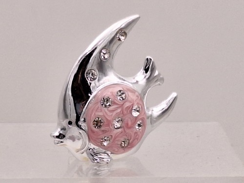 Fisch rosa silber in - 5, cm