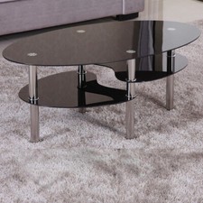 Couchtisch 98x55cm mit ablage - couchtisch,