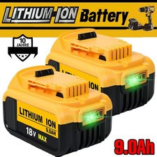 2x für DeWalt Ersatz Akku 18V 9,0Ah XR DCB182 DCB184 DCB200 DCB206 Tool Kits