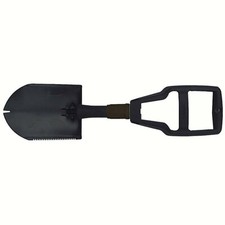 US Klappspaten Outdoor Spaten Hacke Schaufel BW Klappbar mit Tasche schwarz