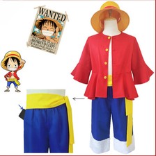 Kinder EINTEILER Affe D Luffy 2 Jahre später Cosplay Kostüm Junge Buch Woche Outfit
