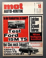 Mot 1967/14 Ford 15 M TS, Glas