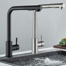 Küchenarmatur Wasserhahn Küche Ausziehbar Brause 360° Spültischarmatur Edelstahl