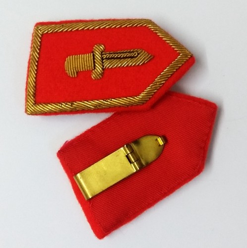 Army gorgets gold geflochtenes - army,