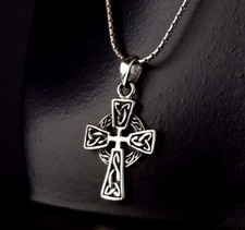 Anhänger Silber 925 Kreuz keltisch geschwärzt- zeitlos & attraktiv