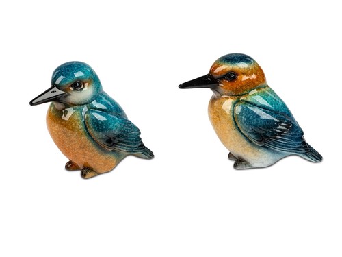 2er set dekofiguren - set, eisvogel