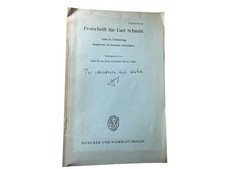 Festschrift für Carl Schmitt