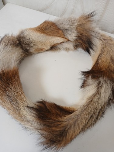 Fur scarf collar - scarf, round