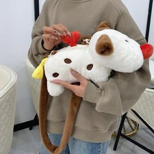 Damen-Umhängetasche mit Cartoon-Hundemotiv, Umhängetasche für Shopping,