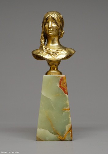 Bronze büstenskulptur einer - bronze,