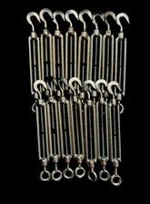 Drahtseilspanner / Spannschloss / Seilspanner / Haken, Öse/ 15x Spannschraube M6