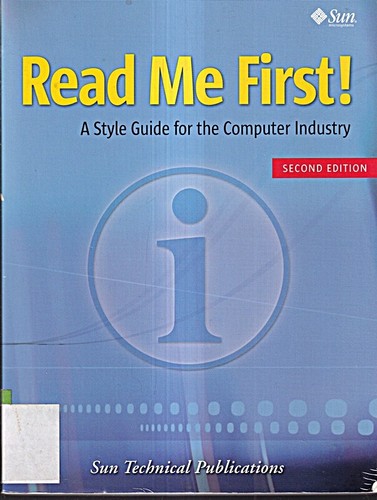 Read first style guide - a,