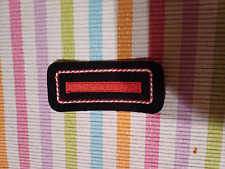 altes Dienstgradabzeichen Feuerwehr NRW Brandmeister 1  Balken  rot rot/silber R