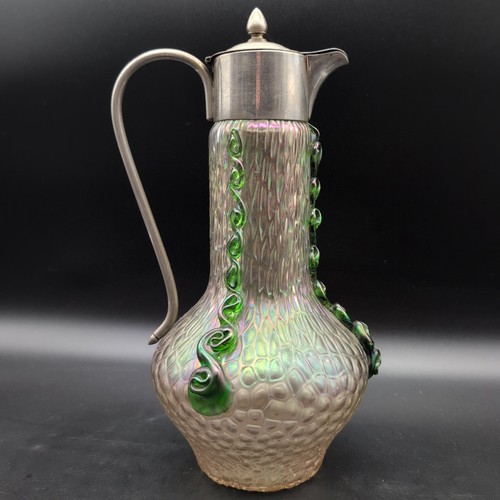 Jugendstil glas kanne nautilus - kanne,