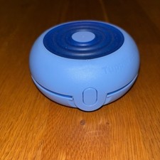 Trpperware A146 Flexi-Twin, mini BROTDOSE rund, mit Silikon, Blau, NEU