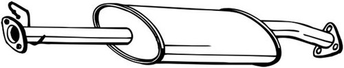 Bosal mittelschalldämpfer - bosal,