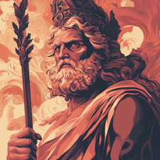 Wandtattoo aufkleber zeus gott - aufkleber,