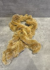 Kunst Fell Schal Damen / Kunstpelz Kragen / Schlauchschal Wie NEU /beige