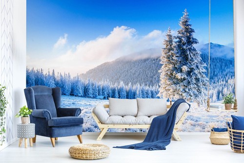 Weiß schnee wald q1338 - 3d,