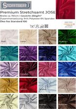 Premium Stretchsamt JOSE -50 cm-Schritte -94% Polyester -6% Spandex -Bekleidung