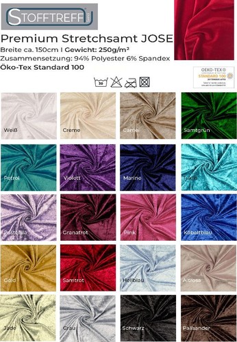 Premium stretchsamt jose 50 - stretchsamt, -50