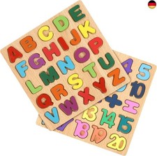 Gitua 2 Stück Holzpuzzle