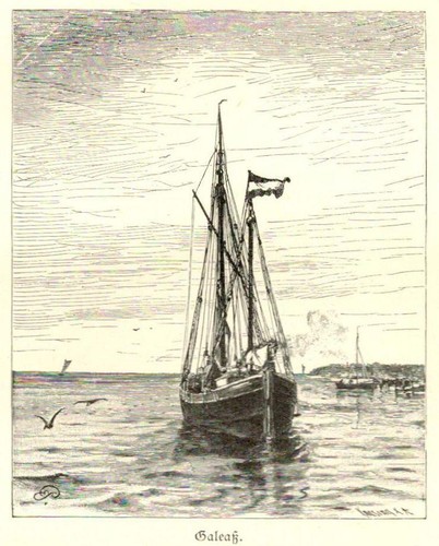 Galeaß schiff und werft - und,