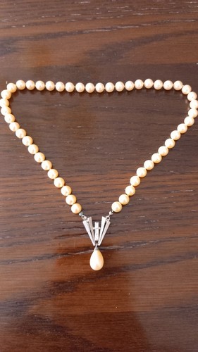 Vintage art deco perlenkette - vintage,