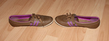 Adidas Concord Round Ballerinas Sommerschuhe braun/lila - sehr gut erhalten!