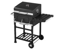 Grillmeister Holzkohle-Komfortgrill Gartengrill Terassengrill Grillwagen Grill