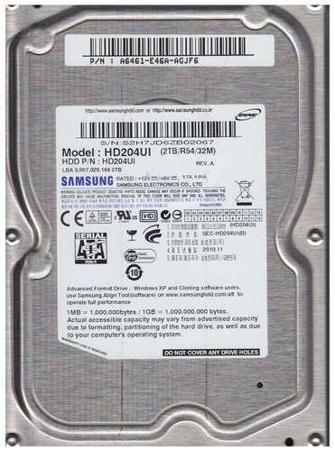 Samsung hd204ui 2tb sata - hd204ui,