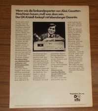 Seltene Werbung vintage AKAI