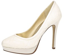 Brautschuhe ivory High Heel