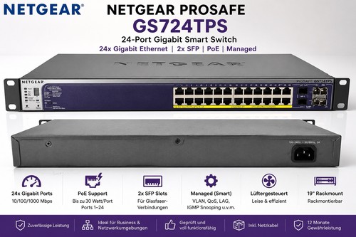 Netgear gs724tps 24x 45 - gs724tps, rj-45