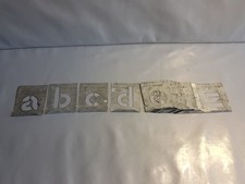 Schriftschablonen Satz