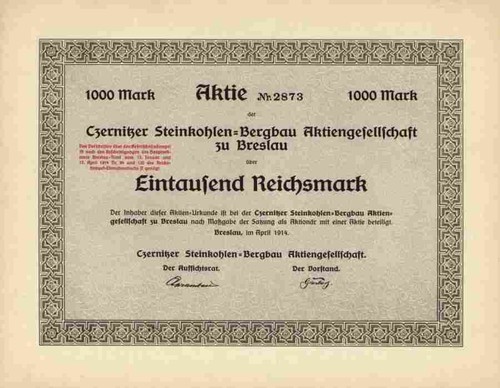 Czernitzer steinkohlen bergbau - czernitzer,