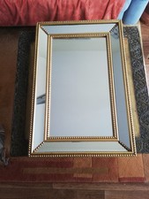 Spiegel mit Goldumrandung, gebraucht aber wie neu