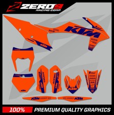 KTM MOTOCROSS GRAFIK: KTM SX SXF EXC EXCF XC XCW 125-500 - BLOCK ORG/BLAU