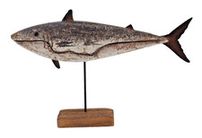 Deko Holz Fisch auf Stab