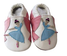 Leder puschen ballerina - puschen,