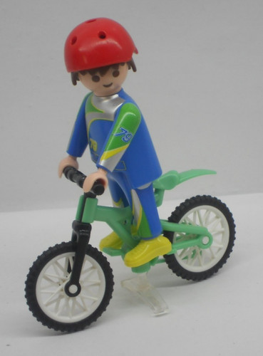 Sportler mit mountainbike - mountainbike, +