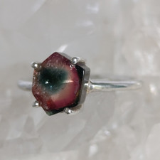 Wassermelonen Turmalin Scheibe