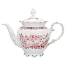 Teekanne klein 0,9 L Seltmann Weiden Theresia China Rot