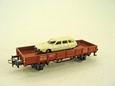 Niederbordwagen m. Schrottauto