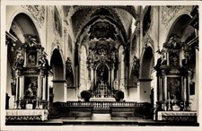 Ak Isen in Oberbayern, Innere der St. Zeno Pfarrkirche - 4909567