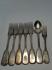 Krupp Berndorf Altes Besteck Silber 7 teilig Monogram RM 