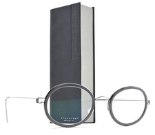 LINDBERG Brille ARTHUR 47 Air Titanium Rim P10 Silber Draht Grau Poliert Oval M